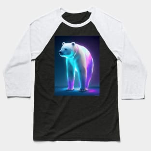 Neon polar bear Baseball T-Shirt